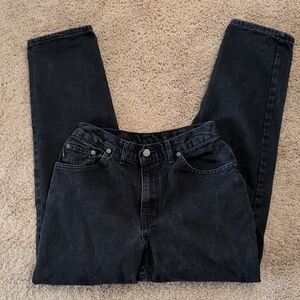 Vintage Black CHIC Denim High Waist JEANS 26" Waist